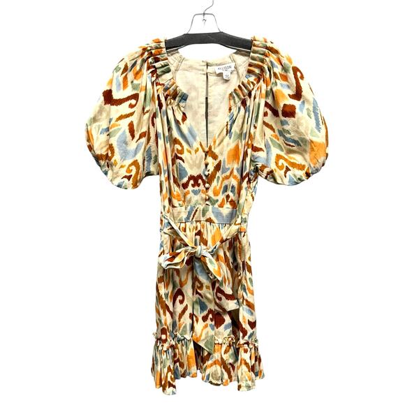 NWT Allison New York Multicolor Abstract Print Alice Mini Dress Womens 2 - Picture 1 of 9